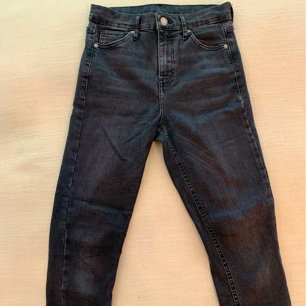 Topshop Moto Joni Skinny Black Jeans size 26 x 30